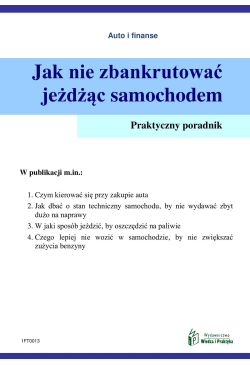 Jak nie zbankrutować...
