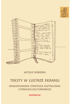 Teksty w lustrze ekranu....