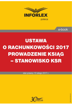 USTAWA O RACHUNKOWOŚCI 2017...
