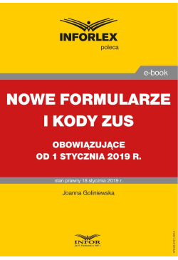 NOWE FORMULARZE I KODY ZUS...