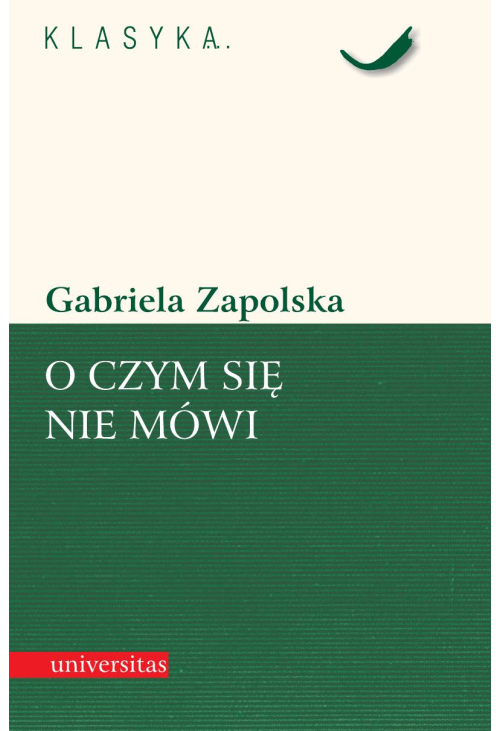 O czym się nie mówi. Powieść współczesna