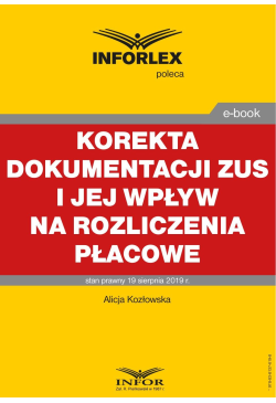 Korekta dokumentacji ZUS i...