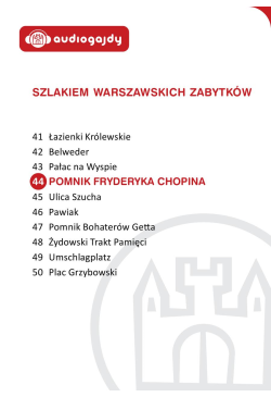 Pomnik Fryderyka Chopina....