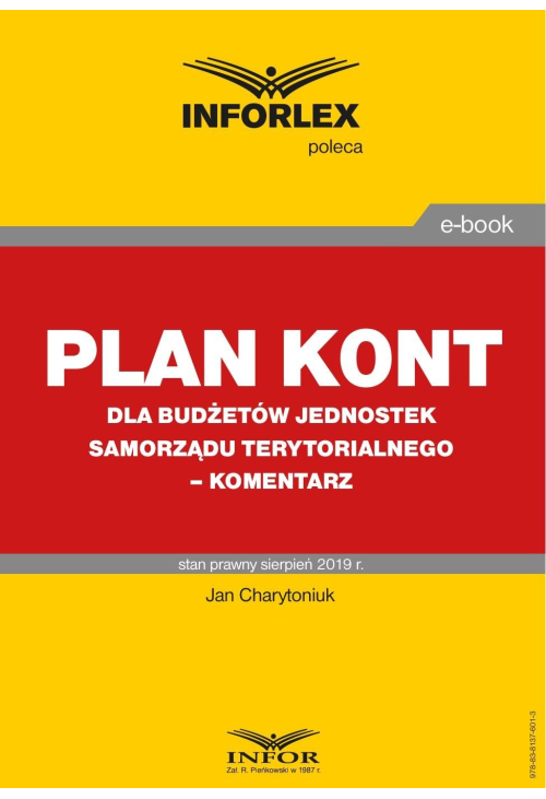 Plan kont dla budżetów jednostek samorządu terytorialnego - komentarz
