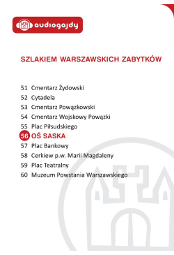 Oś Saska. Szlakiem...