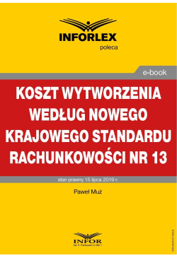 Koszt wytworzenia według...