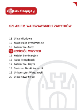 Kościół Wizytek. Szlakiem...