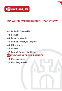 Żydowski Trakt Pamięci....