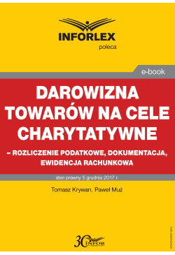 Darowizna towarów na cele...
