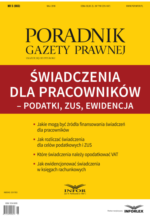 Świadczenia dla pracowników - podatki, ZUS, ewidencja