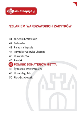 Pomnik Bohaterów Getta....