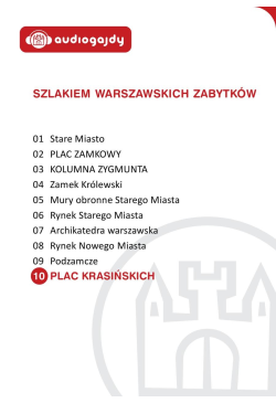 Plac Krasińskich. Szlakiem...