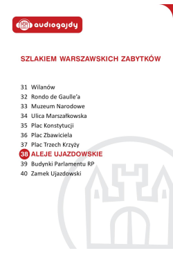 Aleje Ujazdowskie. Szlakiem...