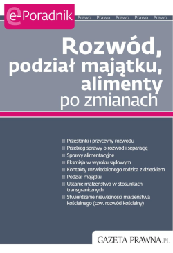 Rozwód, podział majątku,...