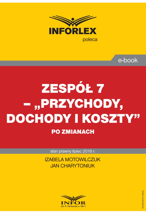 Zespół 7 - Przychody, dochody i koszty po zmianach