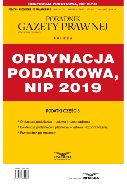 ORDYNACJA PODATKOWA, NIP 2019