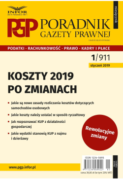Koszty 2019 - po zmianach