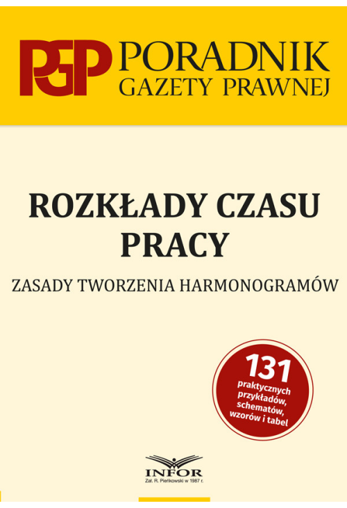 Rozkłady czasu pracy. Zasady tworzenia harmonogramów