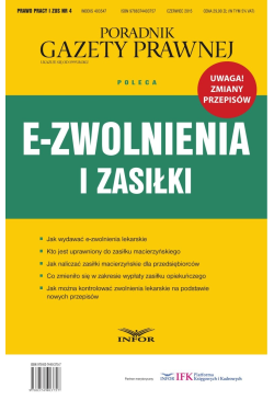 E-zwolnienia i zasiłki