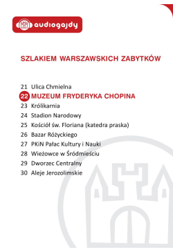 Muzeum Fryderyka Chopina....