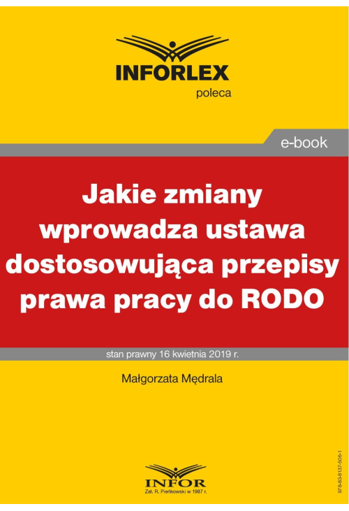 Jakie zmiany wprowadza ustawa dostosowująca przepisy prawa pracy do RODO