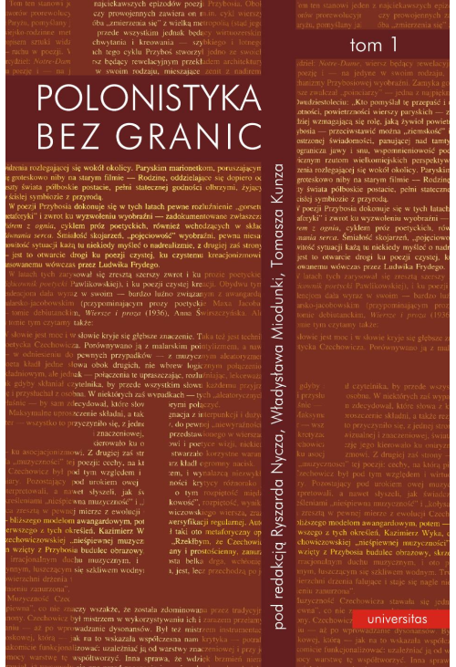 Polonistyka bez granic. Tom 1: Wiedza o literaturze i kulturze. Tom 2: Glottodydaktyka polonistyczna - współczesny język p...