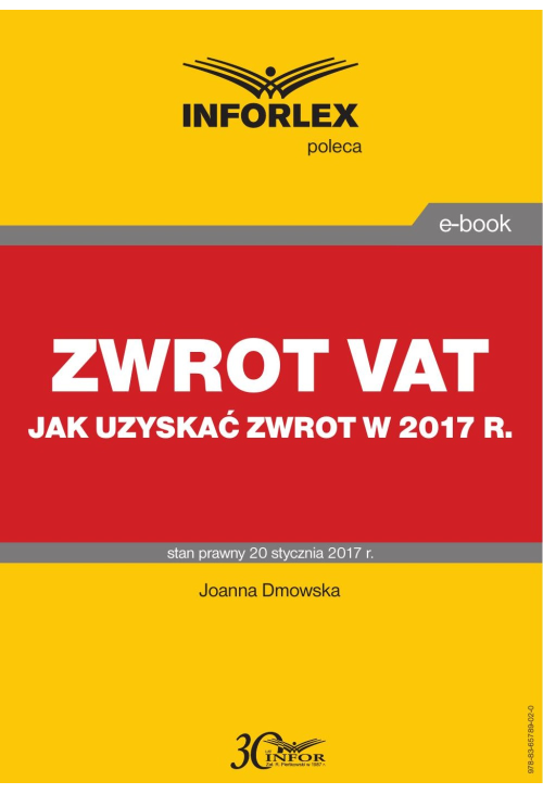 ZWROT VAT   jak uzyskać zwrot w 2017 r.