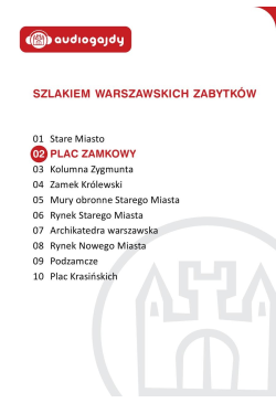 Plac Zamkowy. Szlakiem...