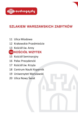 Kościół Wizytek. Szlakiem...