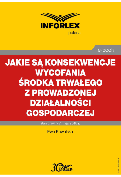 Jakie są konsekwencje wycofania środka trwałego z prowadzonej działalności gospodarczej