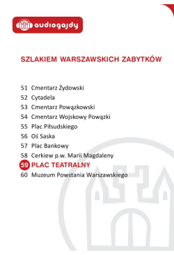 Plac Teatralny. Szlakiem...