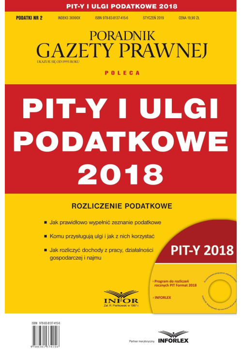 PIT-Y i ulgi podatkowe 2018