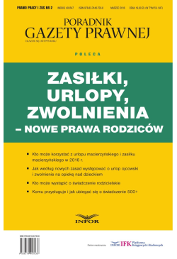 Zasiłki, urlopy, zwolnienia...
