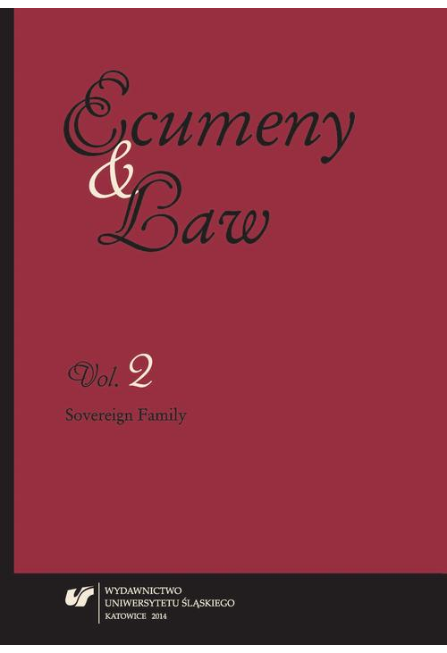 Ecumeny and Law 2014, Vol. 2: Sovereign Family