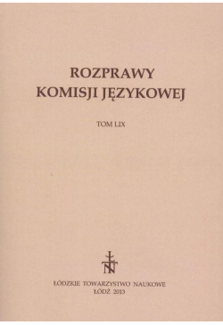 Rozprawy Komisji Językowej...
