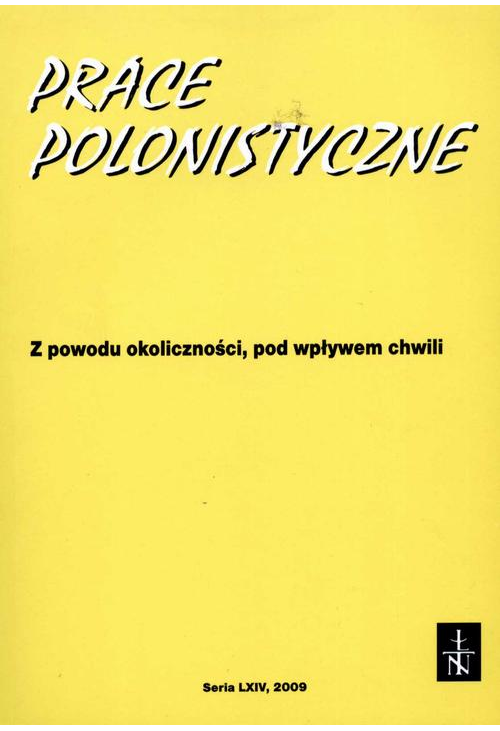 Prace Polonistyczne t. 64/2009