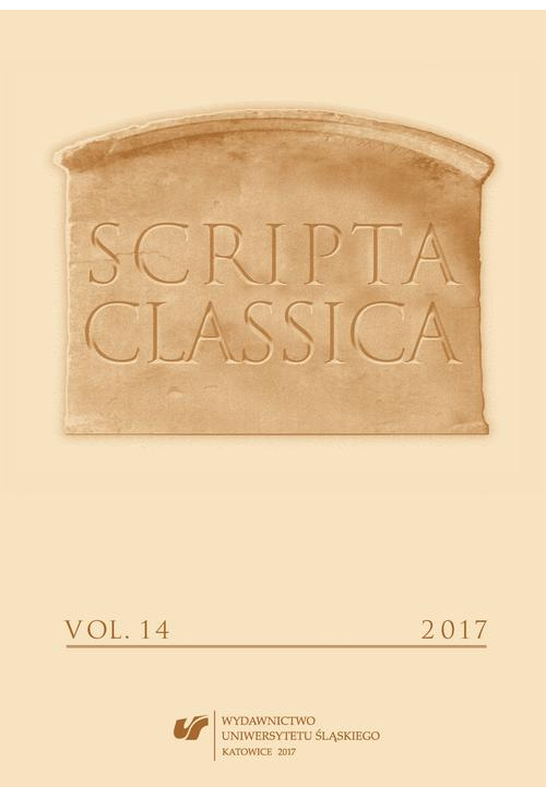 Scripta Classica 2017. Vol. 14