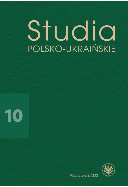 Studia Polsko-Ukraińskie 2023/10