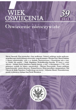 Wiek Oświecenia 39/2023