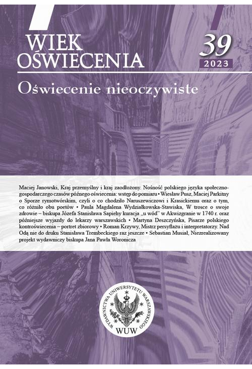 Wiek Oświecenia 39/2023