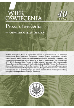 Wiek Oświecenia 40/2024