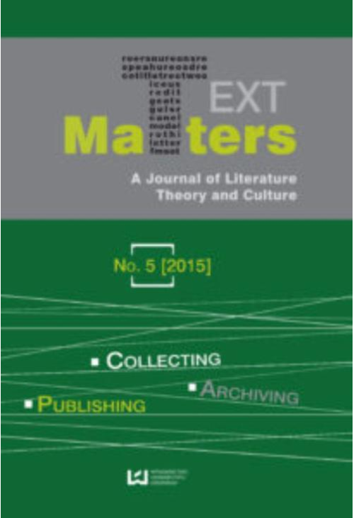 Text Matters No. 5 (2015)