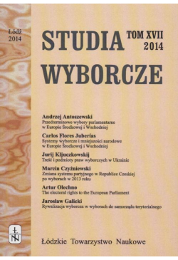 Studia Wyborcze t. 17