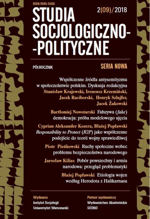 Studia Socjologiczno-Polityczne 2(09)/2018