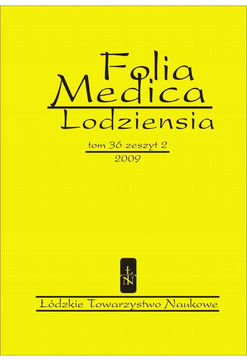 Folia Medica Lodziensia t. 36 z. 2/2009