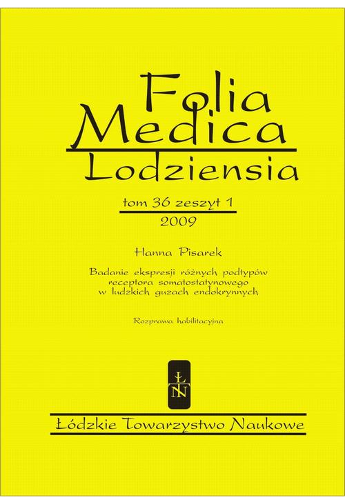 Folia Medica Lodziensia t. 36 z. 1/2009