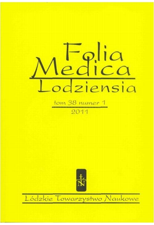 Folia Medica Lodziensia t. 38 z. 1/2011