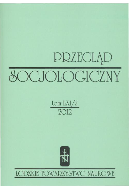 Przegląd Socjologiczny t. 61 z. 2/2012