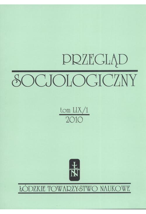 Przegląd Socjologiczny t. 59 z. 1/2010