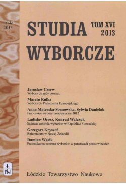 Studia Wyborcze t. 16